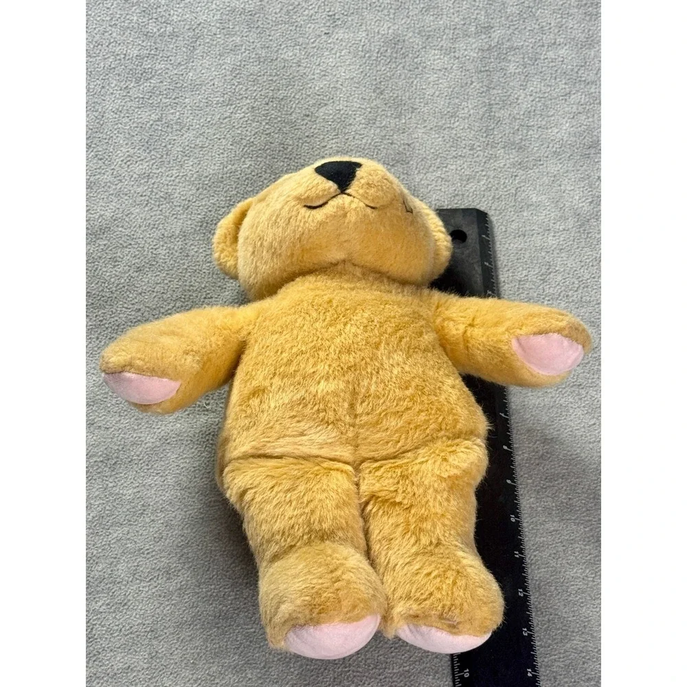 Ralph Lauren Romance Teddy Bear Plush Gold Tan Pink Paws Collectible 12 inch